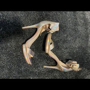 Calvin Klein Holographic platform heels